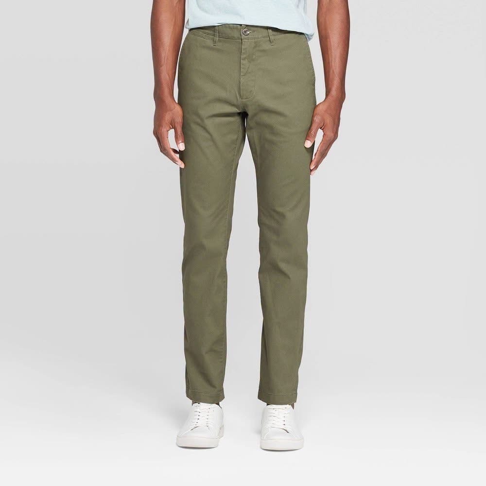 Goodfellow & Co Mens Every Wear Slim Fit Chino Pants 28x30 Paris Green
